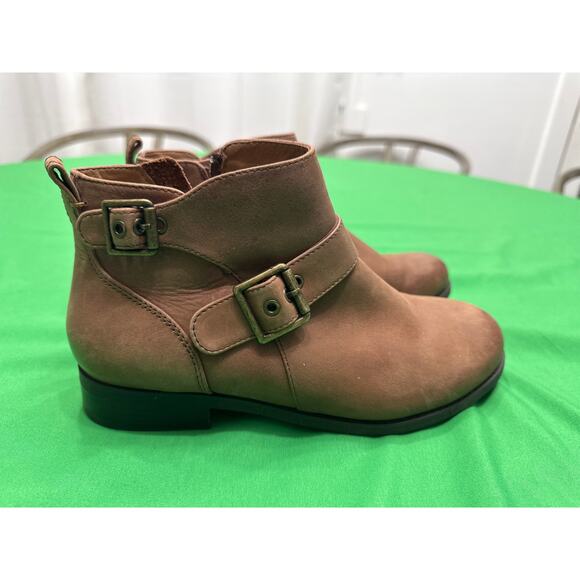 Vionic Women’s Logan Brown Double Buckle Ankle Fall Boots Size 8 - Picture 15 of 16